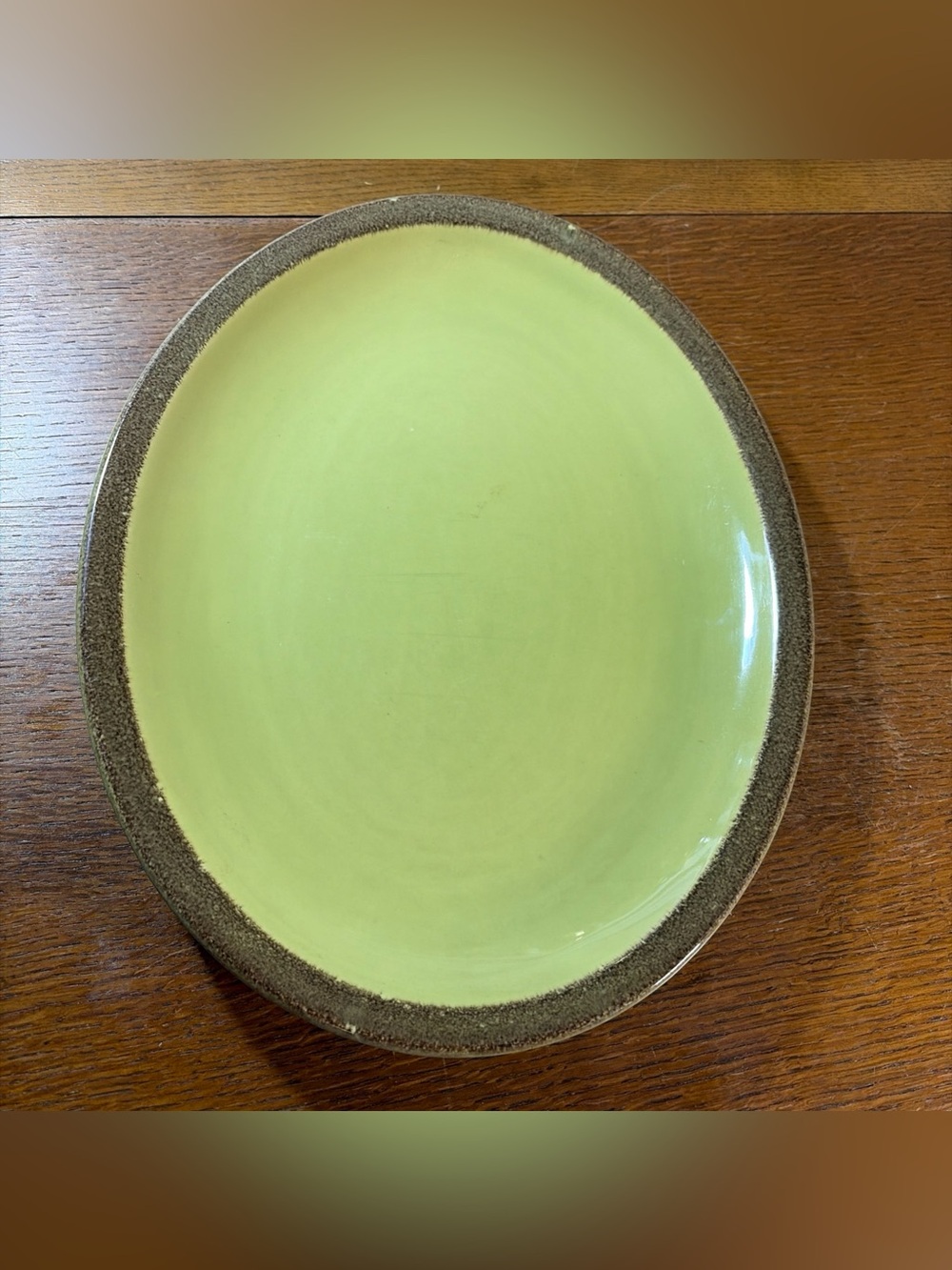 Paden City Pottery Oval Plates / Small Platters 14” Vintage MCM Made In USA